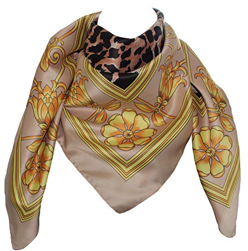 Foulard Poly 100% dis 62856 var 28 beige