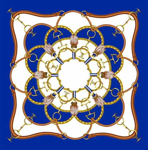 Grand foulard Tessago in seta 100% 110x110 cm