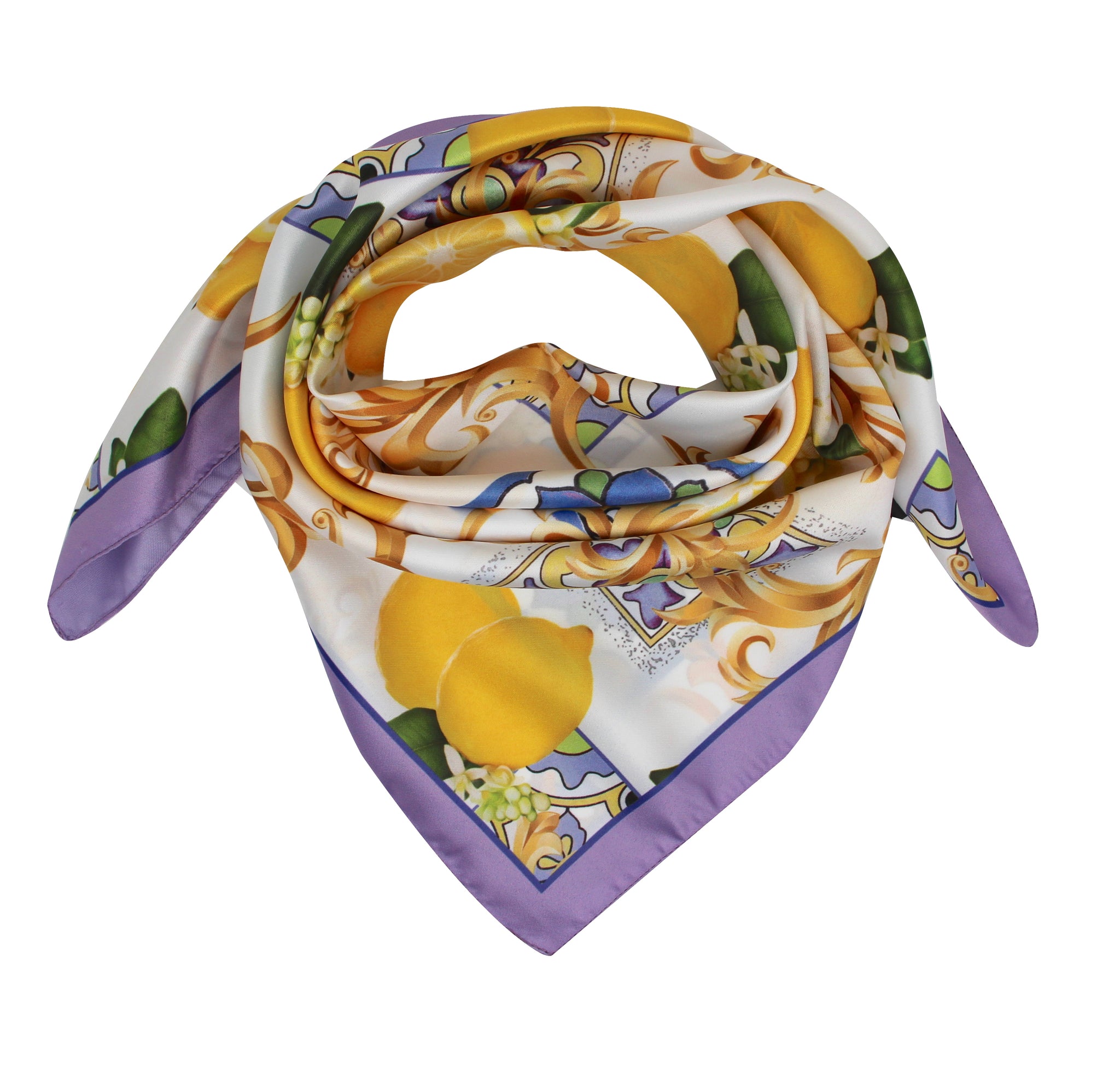 Foulard Poly 100% 71272 Lilla - Dis. A