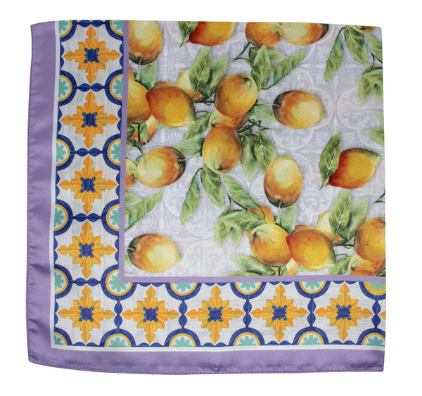 Foulard Poly 100% 71272 Lilla - Dis. C