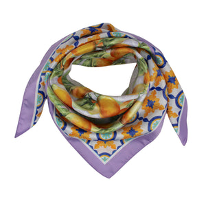 Foulard Poly 100% 71272 Lilla - Dis. C