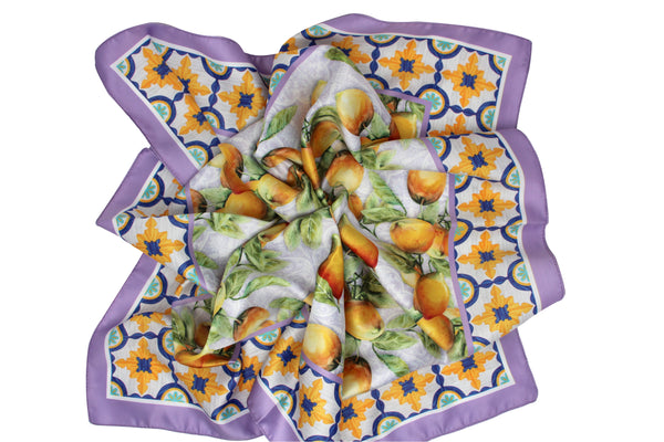 Foulard Poly 100% 71272 Lilla - Dis. C