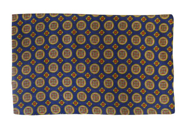 Stola misto lana disegno 57663 variante 1 - blu rosso