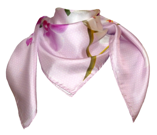Foulard Seta 100%  disegno 92551 var.6, rosa