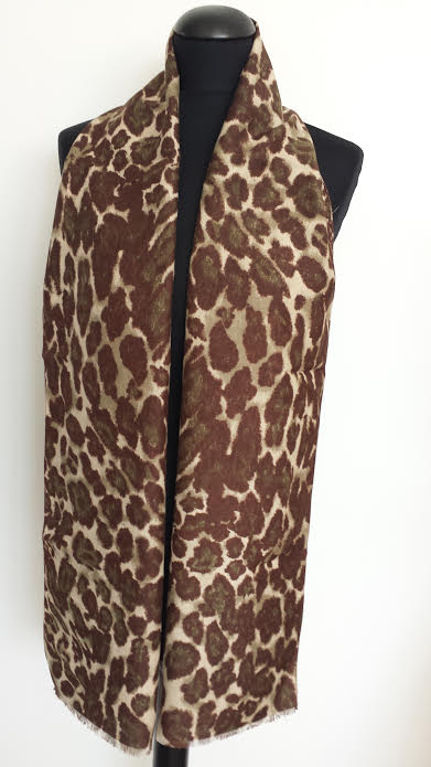 Sciarpa Poliwool pl 100%  dis maculato
