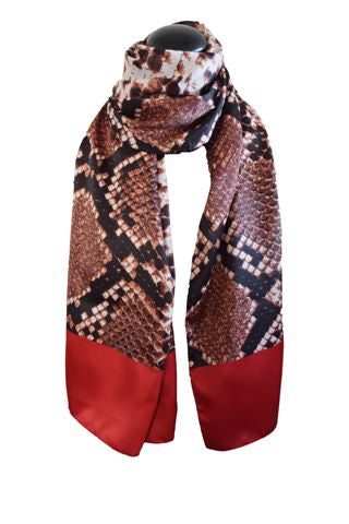 Stola poly 100% dis 57421 Pitone var 2 bordeaux
