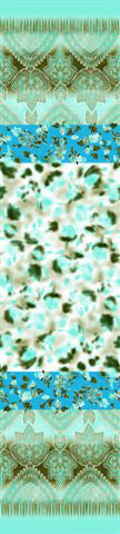 Sciarpa Tessago in seta 100% verde smeraldo 35x180 cm