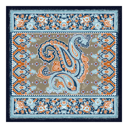 Scialle Tessago in modal 100% blu azzurro