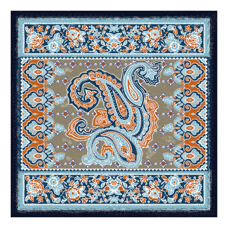 Scialle Tessago in modal 100% blu azzurro