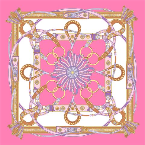 Grand foulard Tessago in seta 100% 110x110 cm