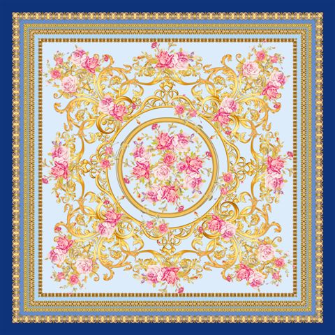 Grand foulard Tessago in seta 100% twill 110x110 cm
