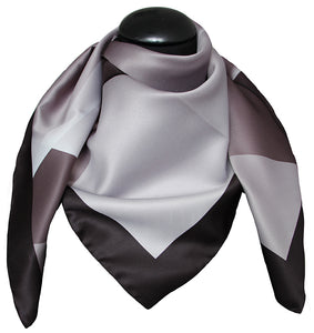 Foulard Poly 100% dis 62785 var  Nero - grigio