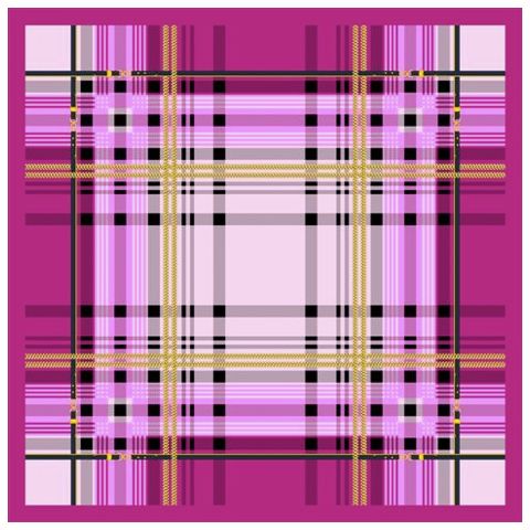100% Silk Scarf Design 62854 var 1 pink