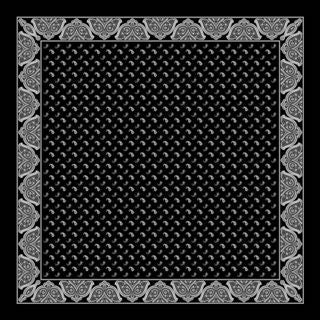 100% Cotton Bandana dis 70001 A var 3 Black