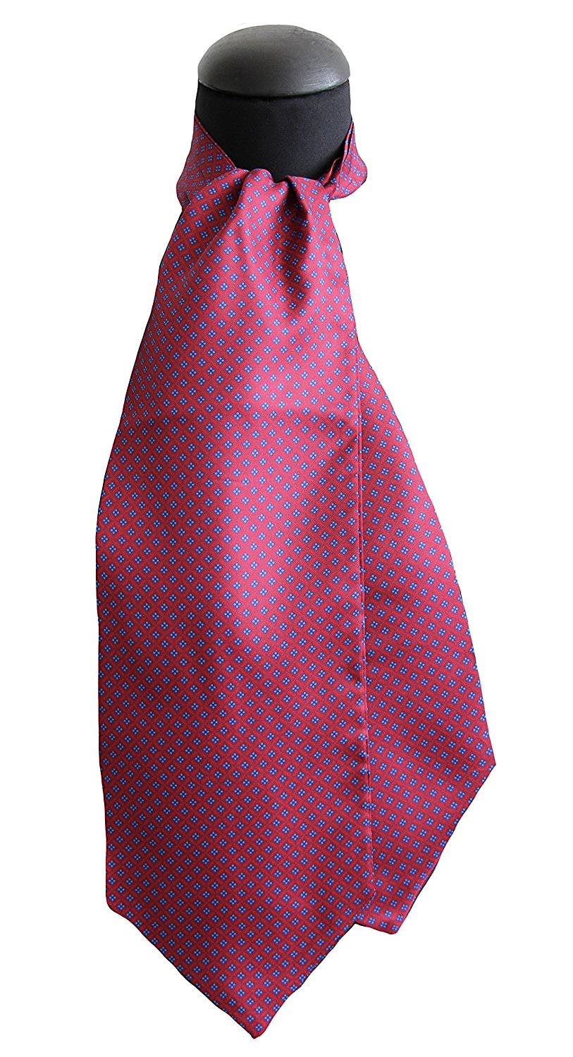 Ascot Tessago in seta 100% bordeaux disegno 57416