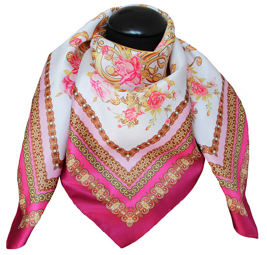 100% poly scarf 92690 var 1 fuchsia