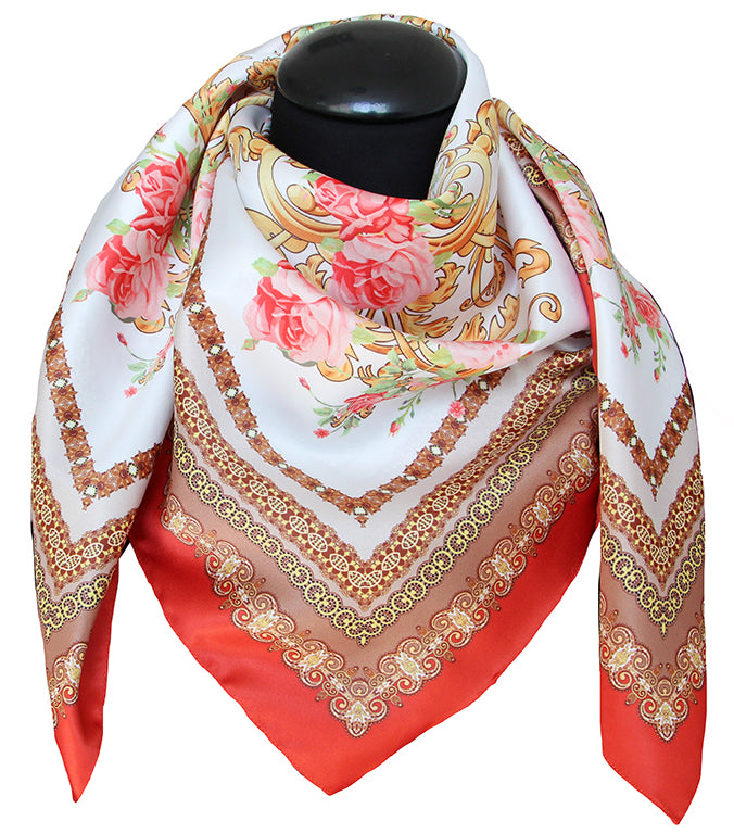 Foulard poly 100 % dis 92690 var 3 rosso