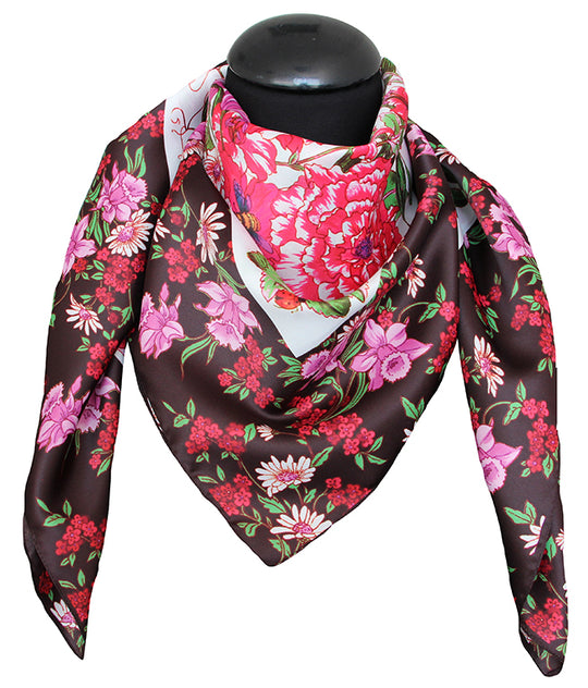 100% poly foulard dis 92640 var 2 black pink