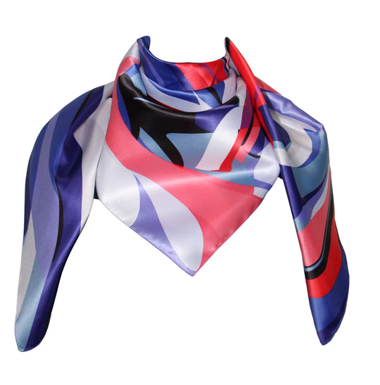 Poly scarf 100% dis 62736 var 22 Red-Purple