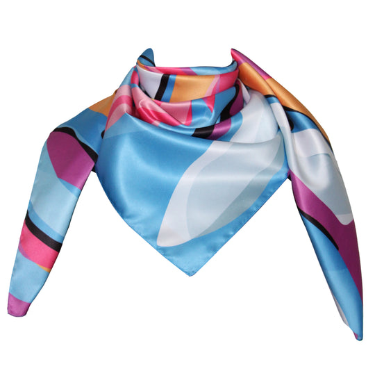 Poly scarf 100% dis 62736 var 23 Turquoise