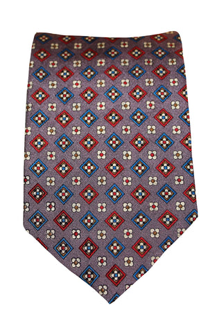 Cravatta Seta 100%  stampata  dis 3620