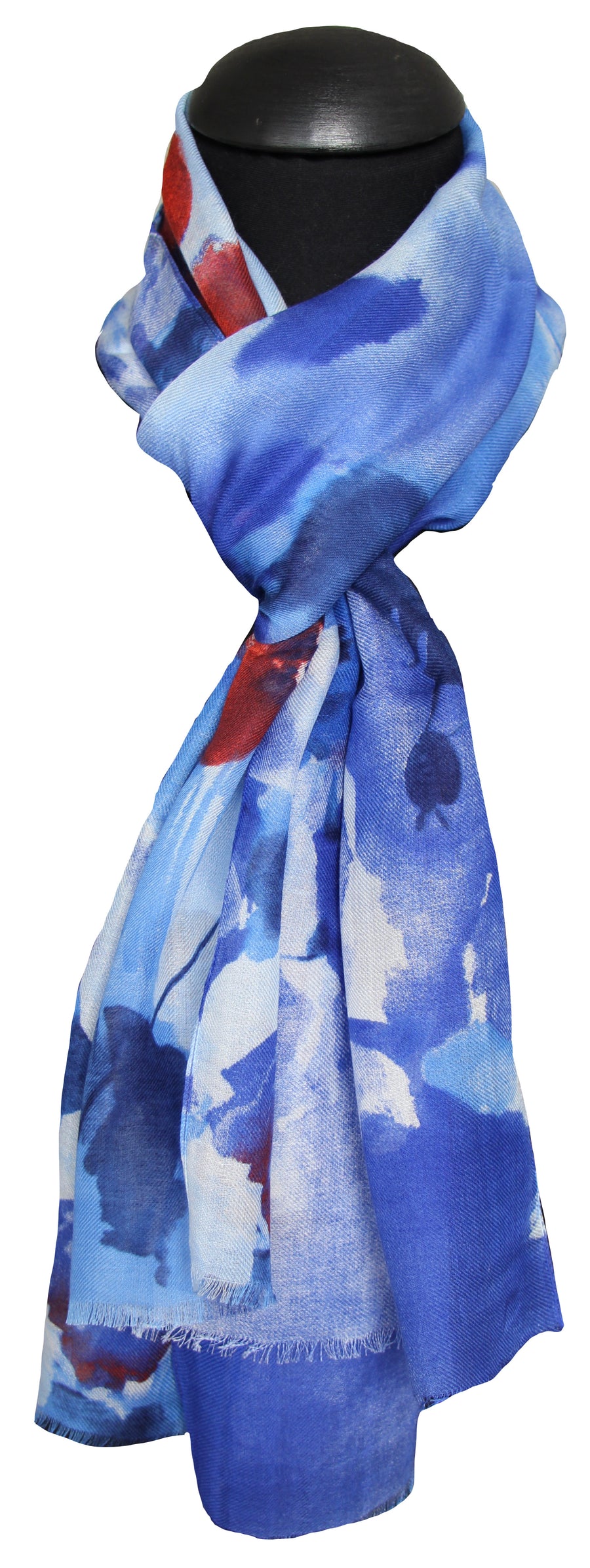 Blue 100% Modal Scarf 45x180 cm