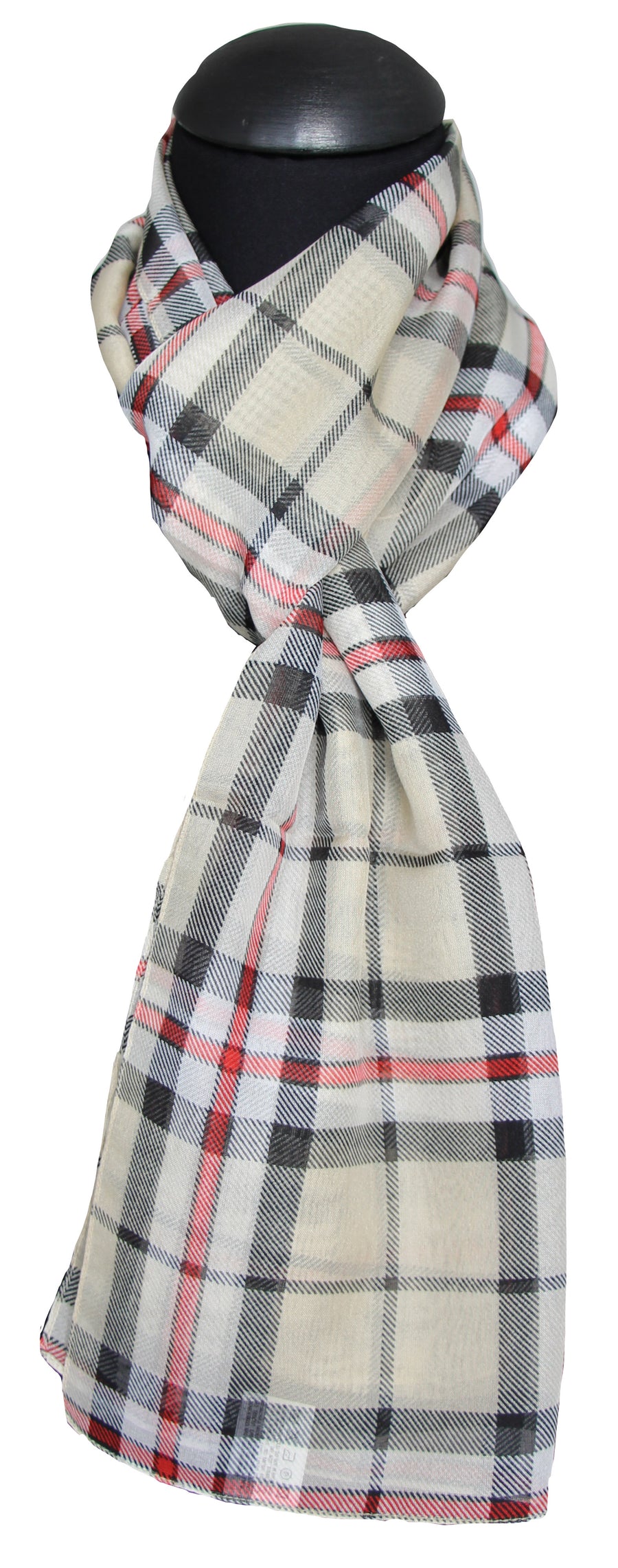 Sciarpina  poly 100 % Voile disegno Scozzese