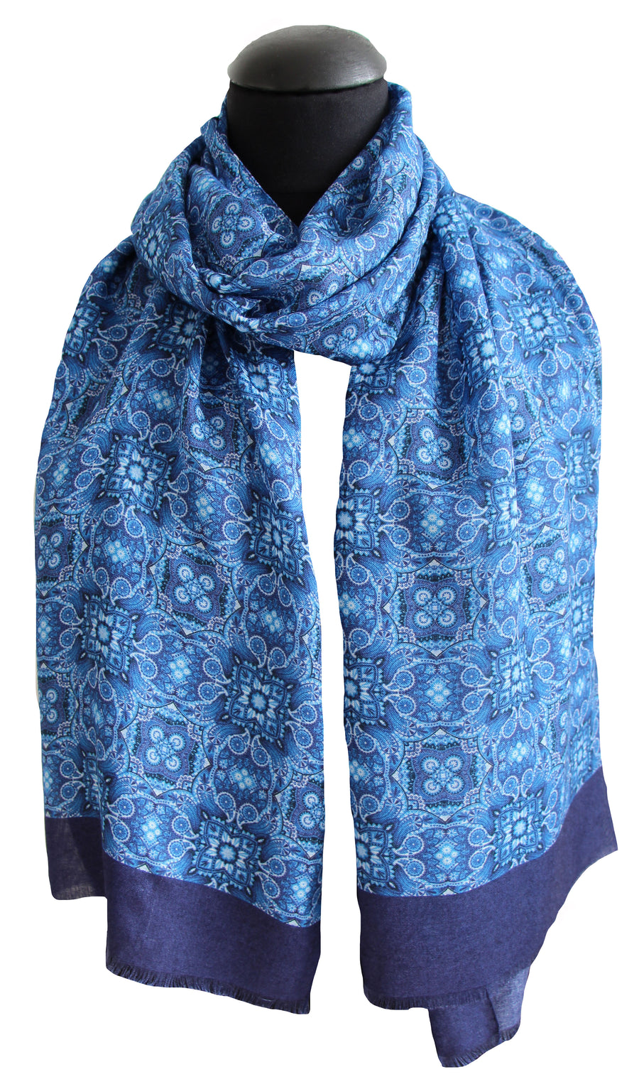 Blue 100% Modal Scarf 60x180 cm