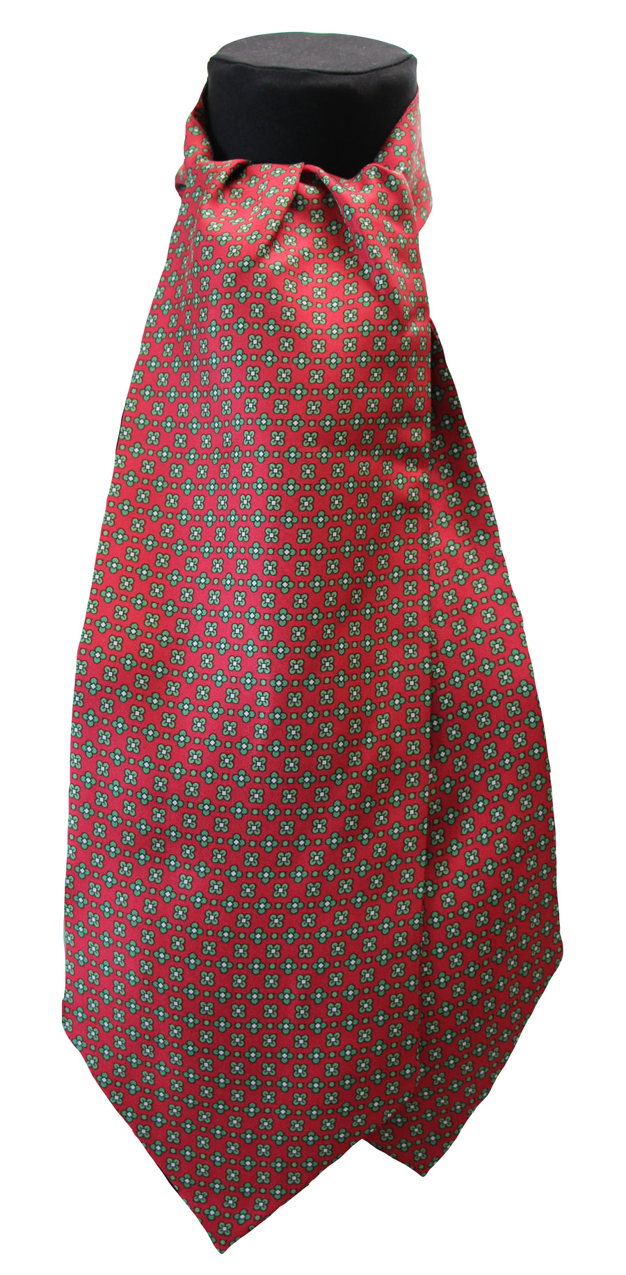 Ascot Tessago in seta 100% bordeaux disegno 57584