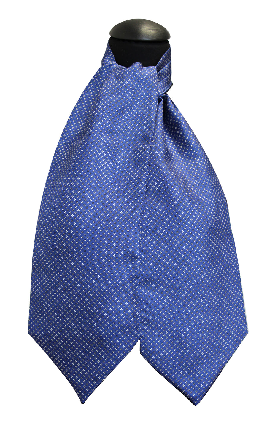 Ascot Tessago in seta 100% blu disegno 19