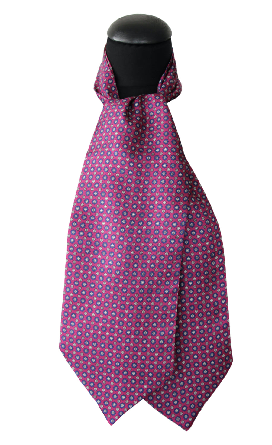 Ascot Tessago in seta 100% cerise disegno 56774