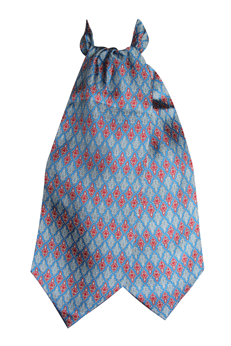 Ascot Tessago in seta 100% azzurro polvere