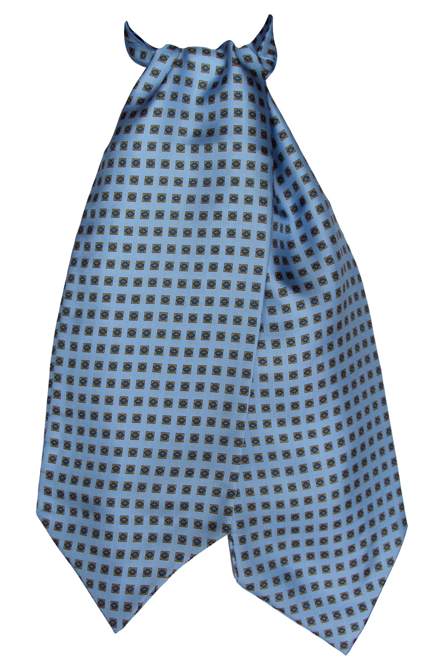 Ascot Tessago in seta 100% azzurro