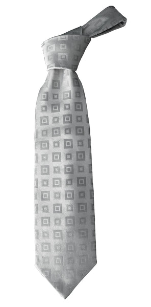 Cravatta dis 3645 Seta 100% jacquard variante bianco cerimonia