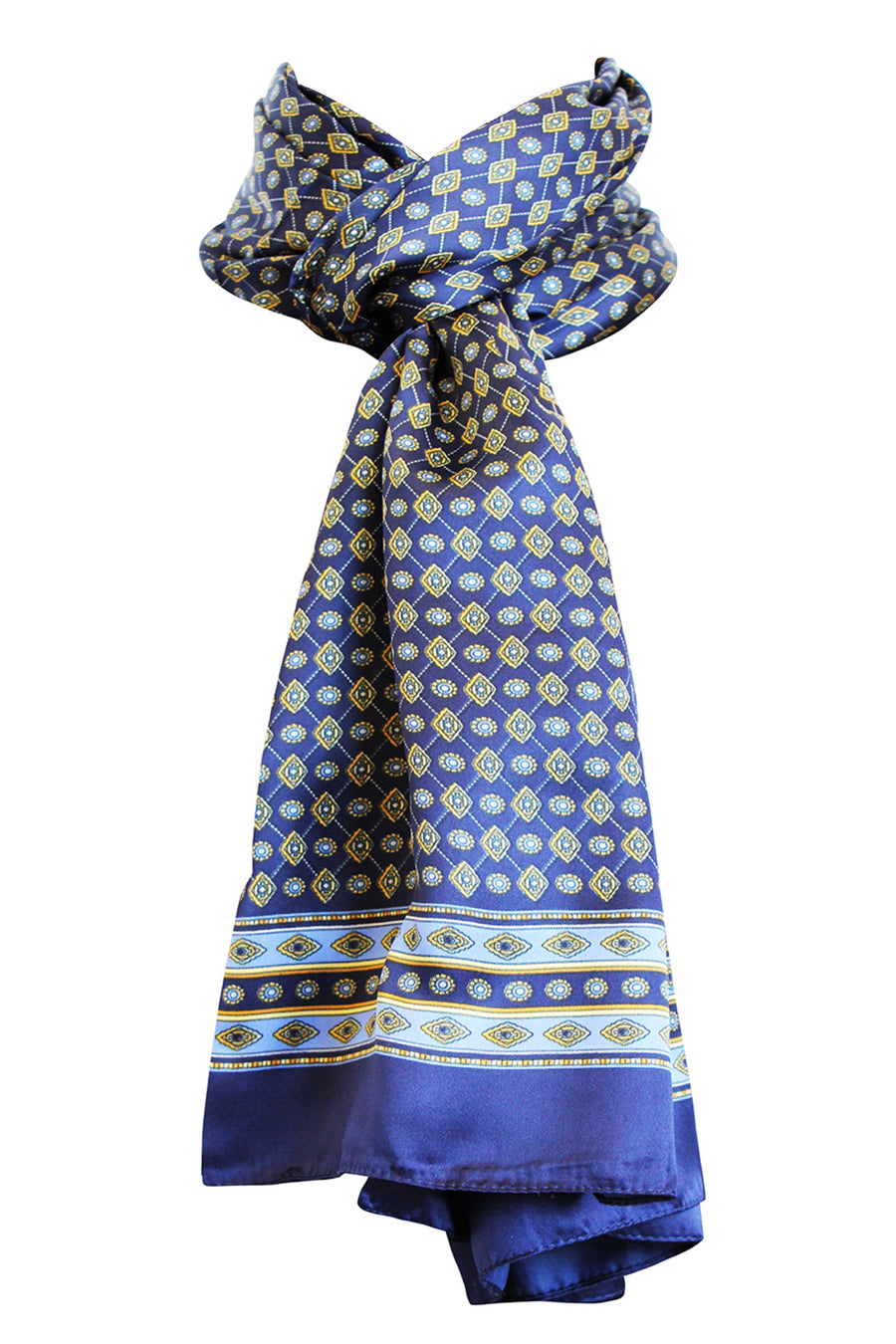 Sciarpa Poly 100%  dis 2535 var blu
