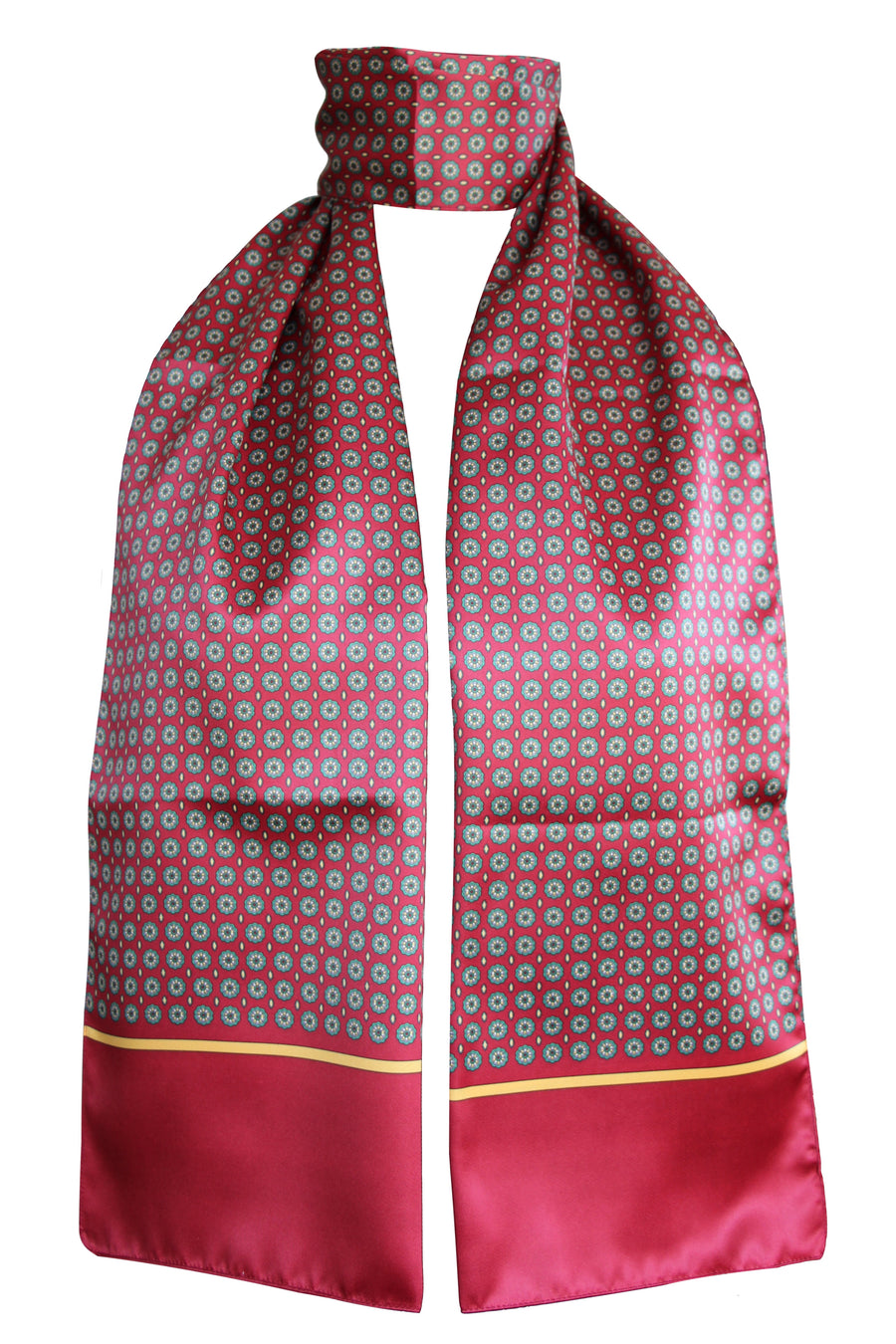 Sciarpa Raso Poly Dis 57696 var 4 Bordeaux