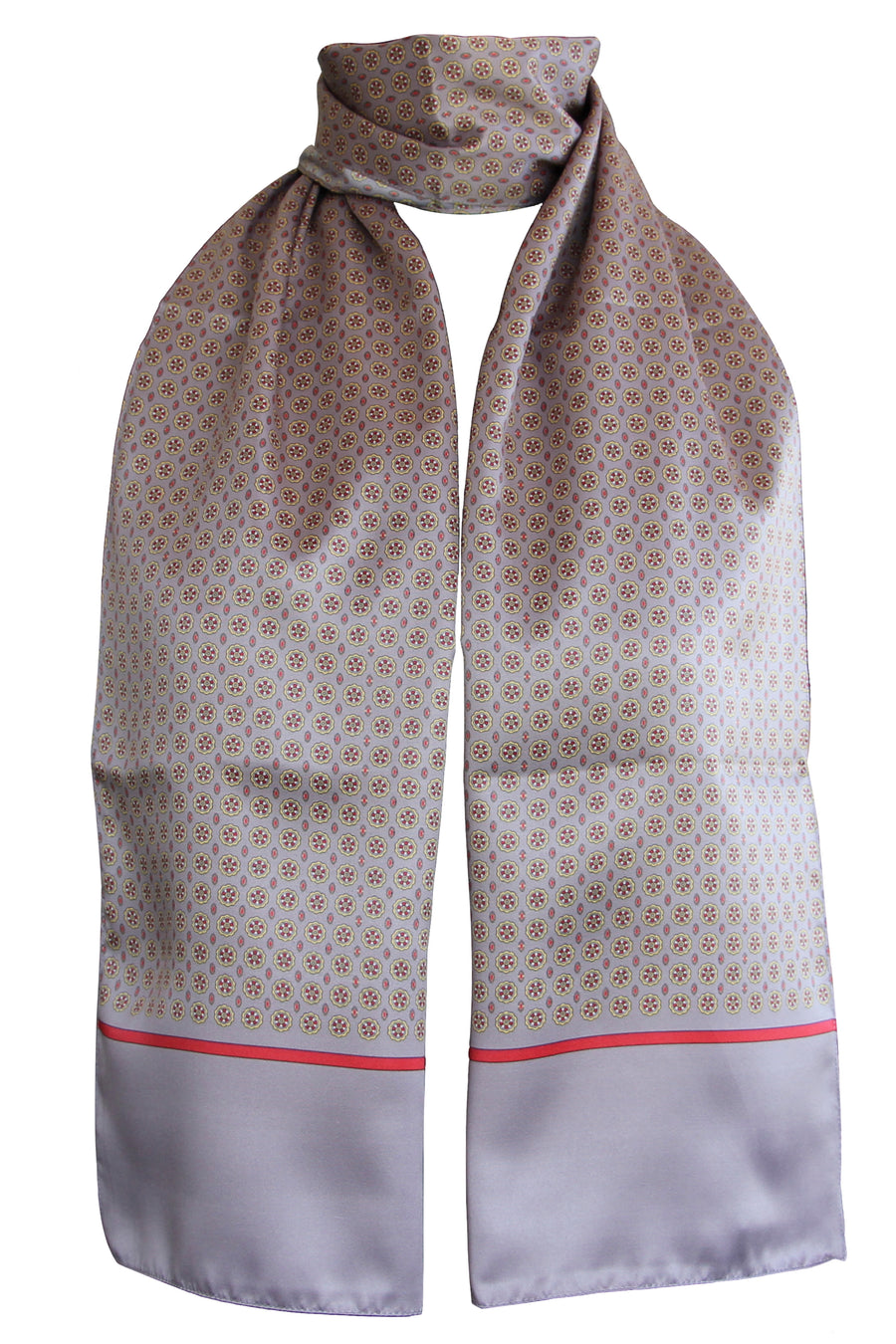 Sciarpa Raso Poly Dis 57696 var 6 Tortora