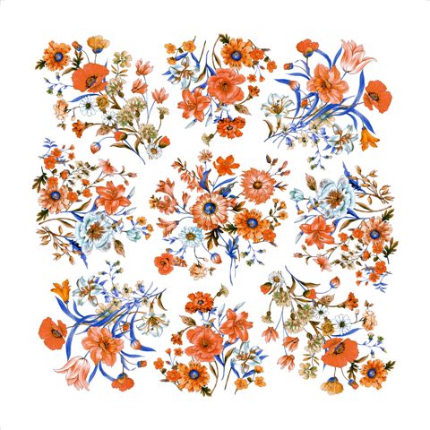 Foulard Poly 100% dis T90004 var 32