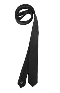 Cravatta Seta 100% twill saglia Unito colore nero