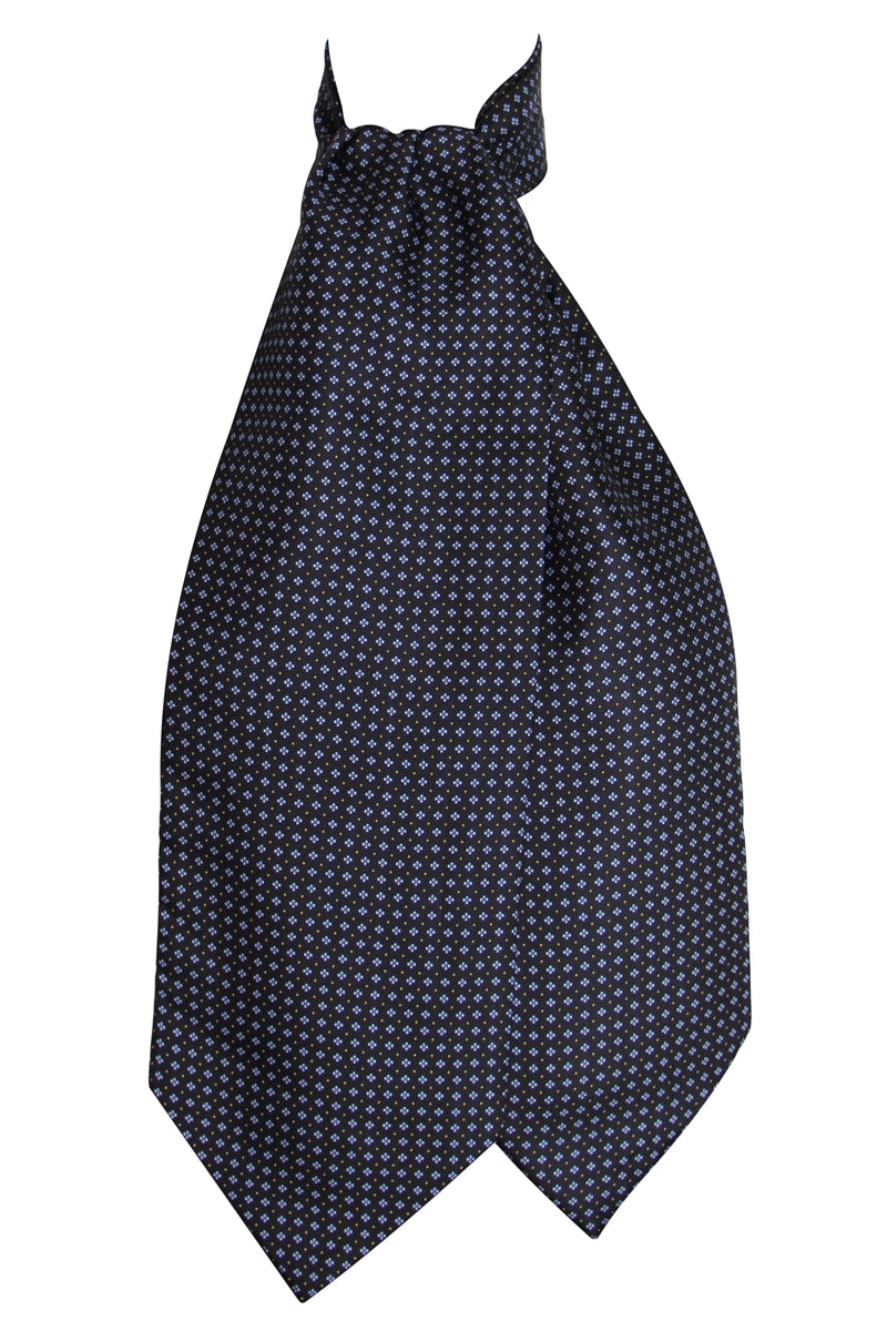 Foulard In Lana 100% Tessago, Misura 90x90 Cm, Disegno 927412, Variante Blu, Sciarpa Quadrata