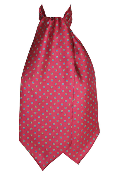 Ascot Tessago in seta 100% bordeaux disegno 2
